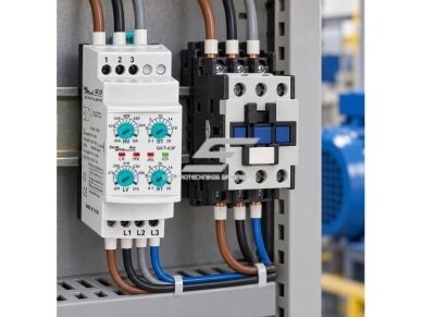 Modulinė | skaitmeninė | įtampos kontrolės | fazių sekos apsaugos relė | 3x380V | 260-370V | 400-510V | DIN 5 Modulinė | skaitmeninė | įtampos kontrolės | fazių sekos apsaugos relė | 3x380V | 260-370V | 400-510V | DIN 5