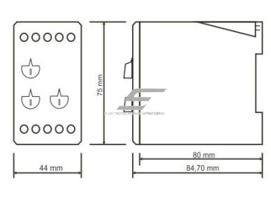 Modulinė įtampos | fazių sekos kontrolės | apsaugos relė | 3x380V | 260-360V | 400-460V | DIN 3 Modulinė įtampos | fazių sekos kontrolės | apsaugos relė | 3x380V | 260-360V | 400-460V | DIN 3