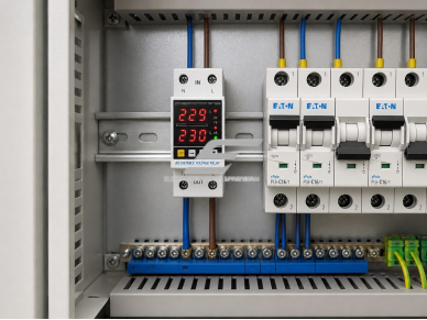 Modulinė | skaitmeninė įtampos kontrolės relė | 1F | 63A | 230V | DIN | ETVPS1-63C 3