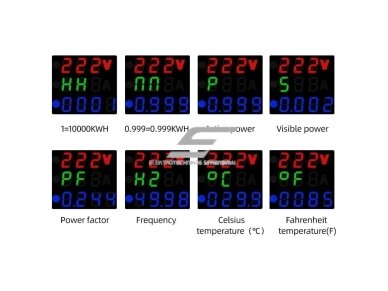 Modulinė | skaitmeninė | multifunkcinė įtampos | srovės kontrolės | apsaugos relė | 63A | 230V | DIN | ESTVPS1-63S 3