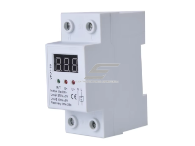Modulinė | skaitmeninė įtampos kontrolės apsaugos relė | voltmetras | 63A | 230V | DIN 1 Modulinė | skaitmeninė įtampos kontrolės apsaugos relė | voltmetras | 63A | 230V | DIN 1