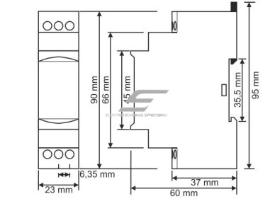 Modulinė skysčio lygio kontrolės relė | 5A | 150-260VAC | <100kΩ | DIN 3 Modulinė skysčio lygio kontrolės relė | 5A | 150-260VAC | <100kΩ | DIN 3