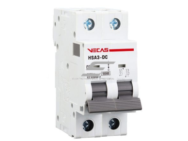 Modulinis apsauginis nuolatinės įtampos automatinis jungiklis saulės moduliams | 2P | 16A | 500VDC | C | 10kA | DIN | MCB-DC | VECAS | HSA3-DC-216500 Modulinis apsauginis nuolatinės įtampos automatinis jungiklis saulės moduliams | 2P | 16A | 500VDC | C | 10kA | DIN | MCB-DC | VECAS | HSA3-DC-216500