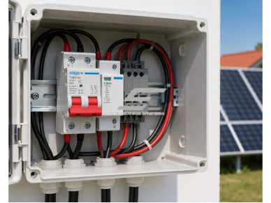 Modulinis apsauginis nuolatinės įtampos automatinis jungiklis saulės moduliams | 2P | 16A | 1000VDC | 6kA | DIN | ES-TXBD1-16 6 Modulinis apsauginis nuolatinės įtampos automatinis jungiklis saulės moduliams | 2P | 16A | 1000VDC | 6kA | DIN | ES-TXBD1-16 6