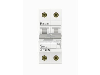 Modulinis automatinis jungiklis | 2P | 16A | C | 10kA | DIN | MCB | KMN L7-16/2/C Modulinis automatinis jungiklis | 2P | 16A | C | 10kA | DIN | MCB | KMN L7-16/2/C