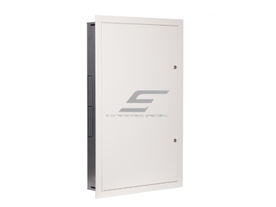 Modulinis elektros paskirstymo skydelis | dėžė | 120 modulių | su spyna | 585x930x127mm | potinkinis | plieninis | IP31