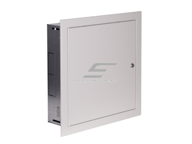 Modulinis elektros paskirstymo skydelis | dėžė | 36 modulių | su spyna | 480x480x127mm | potinkinis | plieninis | IP31