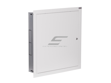 Modulinis elektros paskirstymo skydelis | dėžė | 72 modulių | su spyna | 585x630x127mm | potinkinis | plieninis | IP31 Modulinis elektros paskirstymo skydelis | dėžė | 72 modulių | su spyna | 585x630x127mm | potinkinis | plieninis | IP31