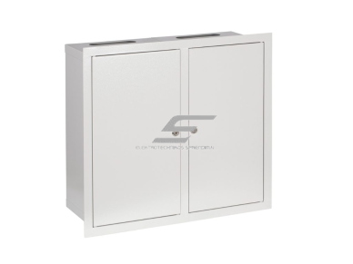 Modulinis elektros paskirstymo skydelis | dėžė | 72 modulių | dvigubos durys su spyna | 530x595x120mm | potinkinis | plieninis | IP31 Modulinis elektros paskirstymo skydelis | dėžė | 72 modulių | dvigubos durys su spyna | 530x595x120mm | potinkinis | plieninis | IP31