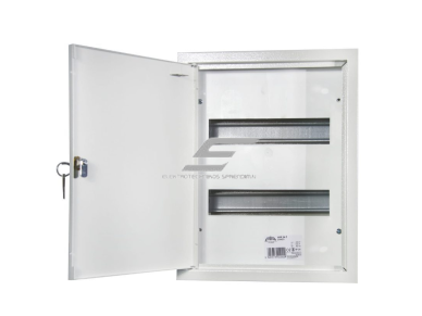 Modulinis elektros paskirstymo skydelis | dėžė | skydas | su spyna | 24 modulių | 310x395x130mm | virštinkinis | plieninis | IP31 1