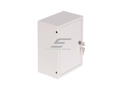 Modulinis elektros paskirstymo skydelis | dėžė | skydas | su spyna | 6 modulių | 310x265x130mm | virštinkinis | plieninis | IP31