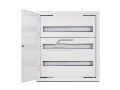 Modulinis elektros paskirstymo skydelis | dėžė | skydas | su spyna | 72 modulių | 550x605x132mm | virštinkinis | plieninis | IP31  1