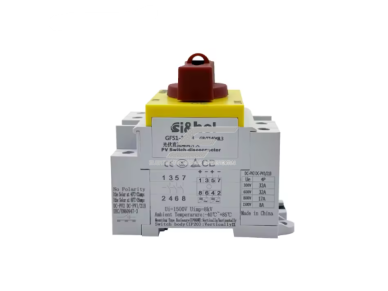 Modulinis fotovoltinis DC atjungimo jungiklis saulės elektrinėms | 4P | 32A | 1500V DC | inverterio / baterijų / saulės modulių grandinių izoliavimui 1 Modulinis fotovoltinis DC atjungimo jungiklis saulės elektrinėms | 4P | 32A | 1500V DC | inverterio / baterijų / saulės modulių grandinių izoliavimui 1