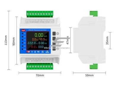Modulinis | išmanus | skaitmeninis elektros energijos skaitiklis saulės elektrinėms | su įtampos | srovės | nuotėkio | fazės dingimo apsaugos funkcijomis | dvikryptis | 3F | 1-100A | 230VAC / 380-415VAC | DIN | Wi-Fi | TUYA 4 Modulinis | išmanus | skaitmeninis elektros energijos skaitiklis saulės elektrinėms | su įtampos | srovės | nuotėkio | fazės dingimo apsaugos funkcijomis | dvikryptis | 3F | 1-100A | 230VAC / 380-415VAC | DIN | Wi-Fi | TUYA 4