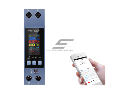Modulinis | išmanus | skaitmeninis | multifunkcinis elektros energijos | įtampos | srovės skaitiklis | 0-40A | 12kW | DIN | Wi-Fi | RS485 1