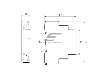 Modulinis kontaktorius | 2P | 1NO+1NC | 16A | 230VAC | DIN | MCF3 | Promfactor Baltic | MCF31611230 | 4779040158830 1 Modulinis kontaktorius | 2P | 1NO+1NC | 16A | 230VAC | DIN | MCF3 | Promfactor Baltic | MCF31611230 | 4779040158830 1