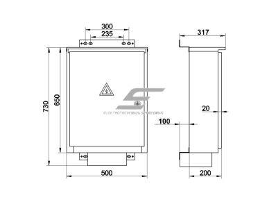 Elektros paskirstymo | modulinis skydelis | dėžė | skydas | 54 modulių | 650x500x200mm | hermetinis | virštinkinis | cinkuotas plienas | IP44 | SS-2 1 Elektros paskirstymo | modulinis skydelis | dėžė | skydas | 54 modulių | 650x500x200mm | hermetinis | virštinkinis | cinkuotas plienas | IP44 | SS-2 1