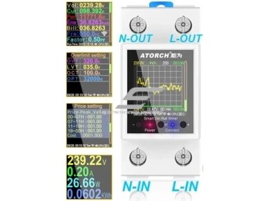 Modulinis | išmanus | skaitmeninis | elektros energijos skaitiklis 100A | 1F | 230VAC | DIN | Wi-Fi 2 Modulinis | išmanus | skaitmeninis | elektros energijos skaitiklis 100A | 1F | 230VAC | DIN | Wi-Fi 2