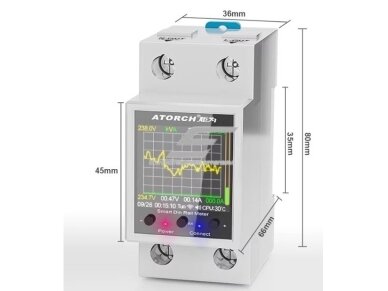 Modulinis | išmanus | skaitmeninis | elektros energijos skaitiklis 100A | 1F | 230VAC | DIN | Wi-Fi 6 Modulinis | išmanus | skaitmeninis | elektros energijos skaitiklis 100A | 1F | 230VAC | DIN | Wi-Fi 6