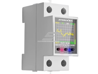 Modulinis | skaitmeninis | elektros energijos skaitiklis 100A | 1F | 230VAC | DIN 1 Modulinis | skaitmeninis | elektros energijos skaitiklis 100A | 1F | 230VAC | DIN 1