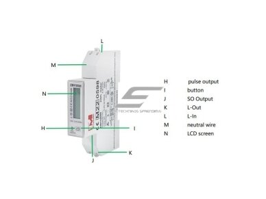 Modulinis | skaitmeninis | multifuncinis elektros energijos skaitiklis | 1F | 0,25~5(100)A | 230V | skaičiai rodomi vertikaliai eilutėje | saulės sistemai | MID | DIN 3 Modulinis | skaitmeninis | multifuncinis elektros energijos skaitiklis | 1F | 0,25~5(100)A | 230V | skaičiai rodomi vertikaliai eilutėje | saulės sistemai | MID | DIN 3