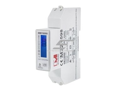 Modulinis | skaitmeninis | multifuncinis elektros energijos skaitiklis | 1F | 0,25~5(100)A | 230V | skaičiai rodomi vertikaliai eilutėje | saulės sistemai | RS485 | MID | DIN