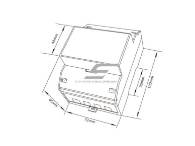 Modulinis trifazis multifunkcinis elektros energijos skaitiklis | 100 A | 3×230/400 V | M-Bus | MID | DIN | VEXEN ESM3100DMB 2 Modulinis trifazis multifunkcinis elektros energijos skaitiklis | 100 A | 3×230/400 V | M-Bus | MID | DIN | VEXEN ESM3100DMB 2
