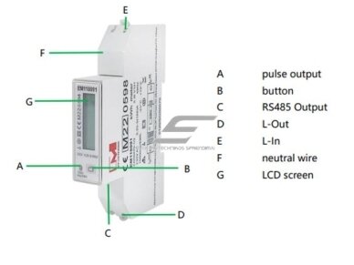Modulinis | skaitmeninis | multifuncinis elektros energijos skaitiklis | 1F | 0,25~5(100)A | 230V | Multi-tarifinis matavimas | skaičiai rodomi vertikaliai eilutėje | saulės sistemai | RS485 | MID | DIN 3 Modulinis | skaitmeninis | multifuncinis elektros energijos skaitiklis | 1F | 0,25~5(100)A | 230V | Multi-tarifinis matavimas | skaičiai rodomi vertikaliai eilutėje | saulės sistemai | RS485 | MID | DIN 3