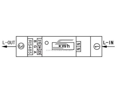 Modulinis | skaitmeninis | multifuncinis elektros energijos skaitiklis | 1F | 0,25~5(100)A | 230V | Multi-tarifinis matavimas | skaičiai rodomi vertikaliai eilutėje | saulės sistemai | RS485 | MID | DIN 5