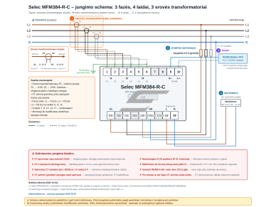 Modulinis trifazis multifunkcinis elektros energijos skaitiklis | per srovės transformatorius …/5 A (…/1 A) | 3×230/400 V | RS485 Modbus | Importas / eksportas | DIN | Selec MFM384-R-C-CE 1 Modulinis trifazis multifunkcinis elektros energijos skaitiklis | per srovės transformatorius …/5 A (…/1 A) | 3×230/400 V | RS485 Modbus | Importas / eksportas | DIN | Selec MFM384-R-C-CE 1