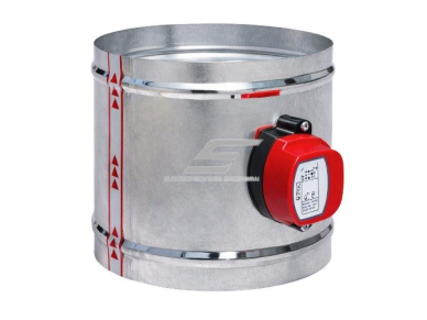 Motorizuota pavara oro sklendei | vėdinimo sistemai | D100mm | 1Nm | 230V | cinkuotas plienas