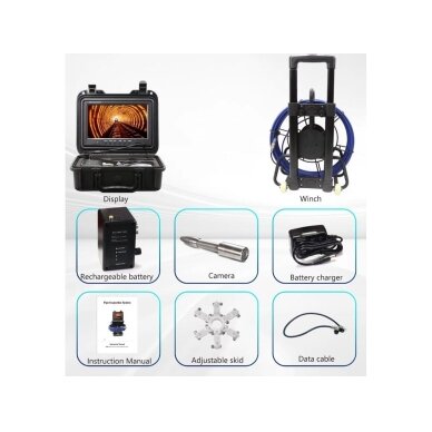 Mobile Pipeline Inspection Camera | 1080P | Φ23x120mm | 20m Cable | IP68 2 Mobile Pipeline Inspection Camera | 1080P | Φ23x120mm | 20m Cable | IP68 2