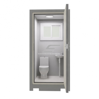 Mobilā sanitārā konteineru WC | tualete ar izlietni | 1120x1220x2255mm