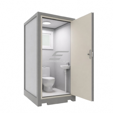 Mobilā sanitārā konteineru WC | tualete ar izlietni | 1120x1220x2255mm 1 Mobilā sanitārā konteineru WC | tualete ar izlietni | 1120x1220x2255mm 1