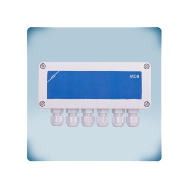 Распределительная коробка Modbus RTU PoM | 6×RJ45 | 24VDC | 1,5A | накладная | IP65 | Sentera Controls | MDB-M-6