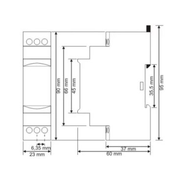 Modular Time Relay | Timer | On-Delay | 0.1-3min | 5A | 150-260VAC / 24VAC/DC | DIN Rail 2 Modular Time Relay | Timer | On-Delay | 0.1-3min | 5A | 150-260VAC / 24VAC/DC | DIN Rail 2