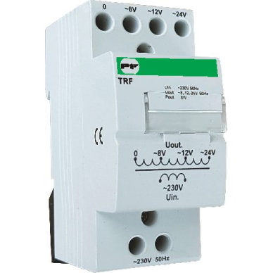 Modular step-down transformer 230/24V | 8W | DIN | EVO TRF3 Promfactor Baltic TRF24 Modular step-down transformer 230/24V | 8W | DIN | EVO TRF3 Promfactor Baltic TRF24