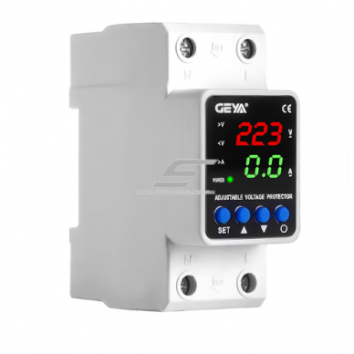 Automaatne pinge reguleerimise / kaitse relee | 2P | 80 A | LED-ekraan | automaatne taasühendus | GEYA GPS6-VA5 Automaatne pinge reguleerimise / kaitse relee | 2P | 80 A | LED-ekraan | automaatne taasühendus | GEYA GPS6-VA5