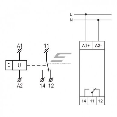 Modular voltage control relay | 1-phase | 16A | 110-240VAC/DC | 65-260V | mechanical | DIN rail 3 Modular voltage control relay | 1-phase | 16A | 110-240VAC/DC | 65-260V | mechanical | DIN rail 3