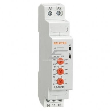 Modular voltage control relay | 1-phase | 8A | 230VAC | 225-275V | 165-215V | mechanical | DIN rail Modular voltage control relay | 1-phase | 8A | 230VAC | 225-275V | 165-215V | mechanical | DIN rail