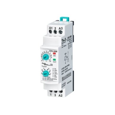 Modular Time Relay | Timer | ON Delay | 0.1s-100h | 5A | 150-260VAC / 24VAC/DC | DIN Rail Modular Time Relay | Timer | ON Delay | 0.1s-100h | 5A | 150-260VAC / 24VAC/DC | DIN Rail