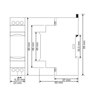 Modułowy przekaźnik czasowy | Timer | Do rozruchu silnika trójfazowego | 0,1-30s | 1-500ms | 5A | 150-260VAC / 24VAC/DC | DIN 4 Modułowy przekaźnik czasowy | Timer | Do rozruchu silnika trójfazowego | 0,1-30s | 1-500ms | 5A | 150-260VAC / 24VAC/DC | DIN 4