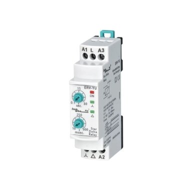 Modułowy przekaźnik czasowy | Timer | Do rozruchu silnika trójfazowego | 0,1-30s | 1-500ms | 5A | 150-260VAC / 24VAC/DC | DIN