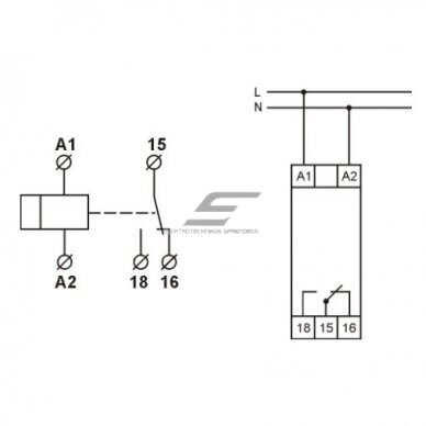 Switch-on delay relay | 16A | 12-240V | 1C/O | FRT14 41 2 Switch-on delay relay | 16A | 12-240V | 1C/O | FRT14 41 2