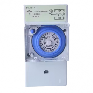 Modular time relay (timer) | programmable | mechanical | 16A | 230V | DIN 2 Modular time relay (timer) | programmable | mechanical | 16A | 230V | DIN 2