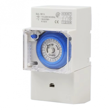 Modular time relay (timer) | programmable | mechanical | 16A | 230V | DIN Modular time relay (timer) | programmable | mechanical | 16A | 230V | DIN