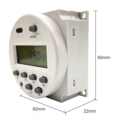 Panel-mounted | digital time relay (timer) | weekly | programmable | 16A | 230VAC 3