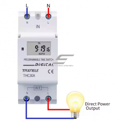 Modular | digital time relay (timer) | weekly | 30A | 230V | 1NO | DIN 5 Modular | digital time relay (timer) | weekly | 30A | 230V | 1NO | DIN 5