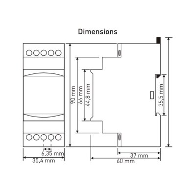 Modułowy | cyfrowy | przekaźnik kontroli napięcia | przekaźnik zabezpieczający | 230V | 230-280V | 150-210V | DIN 3 Modułowy | cyfrowy | przekaźnik kontroli napięcia | przekaźnik zabezpieczający | 230V | 230-280V | 150-210V | DIN 3