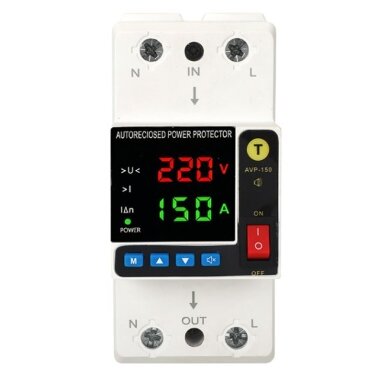 Modułowy | cyfrowy | wielofunkcyjny przekaźnik kontroli napięcia | prądu | ochrony przed prądem upływowym | z automatycznym ponownym załączeniem | 1-150A | 110V/230V | DIN Modułowy | cyfrowy | wielofunkcyjny przekaźnik kontroli napięcia | prądu | ochrony przed prądem upływowym | z automatycznym ponownym załączeniem | 1-150A | 110V/230V | DIN